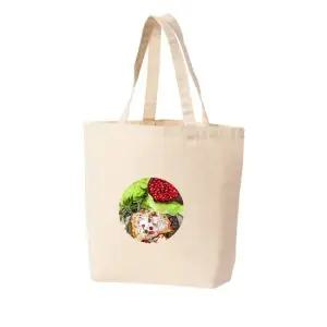 에코백 토트백 음식 데코 브레드 빵 과일 브런치 장식 모닝 그림 다양한 사이즈