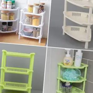 (다올)조립식 코너선반 3단 욕실 싱크대 수납장