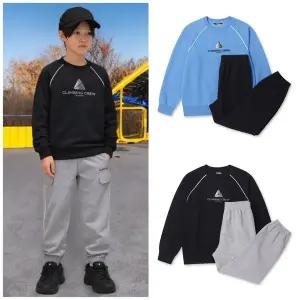 [블랙야크키즈](센텀시티점)활동성과 패션성을 모두갖춘 맨투맨티+조거팬츠 세트[정상가139,000원][프렌...