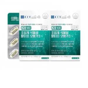 종근당 20100 초임계 식물성 알티지 오메가3 900mgx30캡슐 1+1 총60캡슐 DHA EPA 비타민D