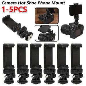 1-5PCS 카메라 핫슈 핸드폰 모니터 Sony DSLR 카메라 핸드폰 마운트 용 Nikon 용 Canon 유연한 삼각대 어댑