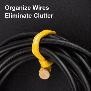 Selens 1세트 8 색 다기능 실리콘 재사호환  가능한 리유저블 케이블 타이 14cm 탄력  악세사리