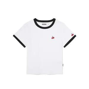 [키르시](대전신세계)스몰 체리 링거 티셔츠 [화이트]