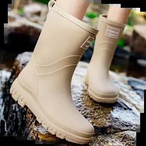 여름부츠 클래식 미들 레인부츠 작업화 방수화 비올때 패션신발