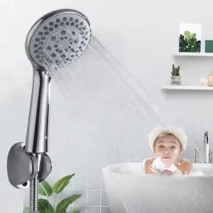 샤워기 수압상승 절수 샤워헤드 5단조절 마사지