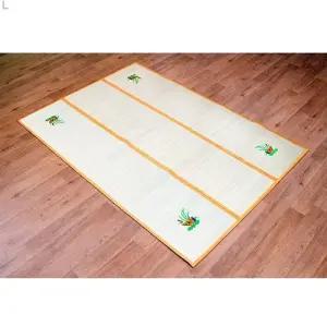 천연왕골 돗자리 3단 140x190cm접는 감성 국민 쿨돗자리 거실 나무 휴대