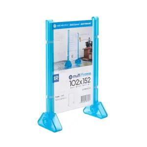 멀티프레임 스탠드형 102x152 소형 5개 4R사이즈안내판 게시물 꽂이 쇼케이스 아크릴 가격표 메모 메뉴판