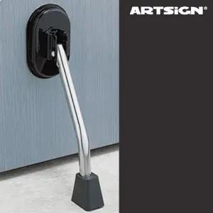 바로부착 일제 자석 도어스토퍼 대형블랙 받침 안전 용품 스탑 문고정장치 현관 말발굽