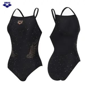 아레나 여자수영복 엔젤윙 원피스 테크백 A6SL1LO03_BLK