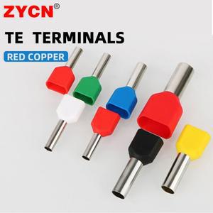 TE0508 TE1510 TE2512 관형 압착 단자 전선 절연 터미네이터 블록 코드 엔드 커넥터