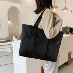 모던 사이드 스트랩 포인트 빅 쇼퍼백 숄더백 가방