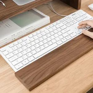 손목받침대 원목 롱패드 키보드 팜레스트 데스크용 손목거치 로고각인 단체