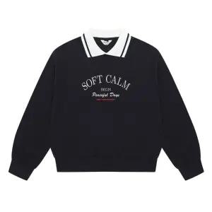 에꼴리에 세이브존04 배색 요꼬 카라 맨투맨티 카라 맨투맨티 24C5452