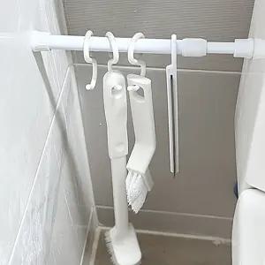 올인원 화이트 청소솔 세트 다용도 공간활용 틈새 압축봉 스퀴즈 욕실 화장실 베란다 브러쉬