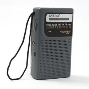소형라디오 휴대용 작은 아날로그 AMFM 라디오 radio (그레이)