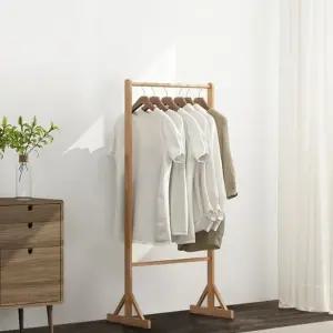 북유럽풍 대나무 우드 옷걸이 행거 심플형