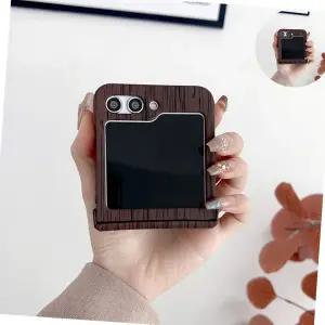 고효율 갤럭시Z플립 5 뉴마카 컬러 케이스 우드디자인