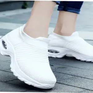 슬립온 삭스 스타일 니트 워킹화 스니커즈 패션 여자 운동화