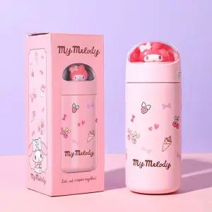 산리오 마이멜로디 우주캡슐 피규어 텀블러 350ml아동식기 유아 어린이물병 어텀블러 빨대물컵 휴대용보틀