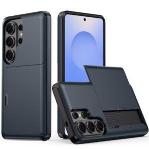 삼성 호환 S25 엣지 폰 케이스 A57 A37 A17 16 A56 A36 A55 슬라이드 카드 슬롯 지갑 FE S26  플러스 낙하