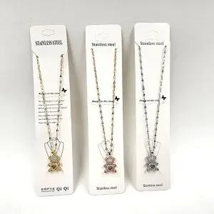 큐빅 여성목걸이 써지컬스틸목걸이 3종 여자우정-WFIZPWR