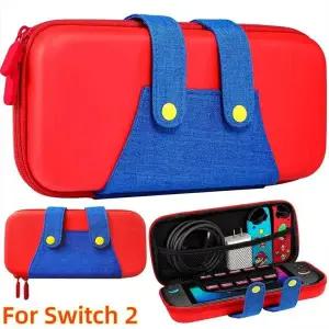 스위치 2 액세서리용 슬림 여행 케이스 방수 EVA 하드 쉘 보호 휴대용 수납 핸드백 NS 2 스위치 2 케이스