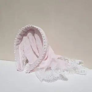 [골드스마일]레이스 메쉬 삼각 헤어밴드 스카프 스타일 머리띠 두건스타일