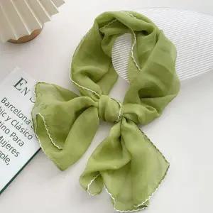 솔리드 코코비치 쁘띠 스카프 레이스 미니 실크 여름 목 봄