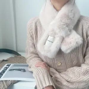 부드러운 쁘띠 털 머플러 페이크 밍크 따뜻한 겨울 털 목도리 5color