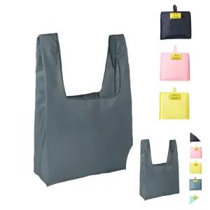 스마일 접이식 포켓 휴대용 장바구니 시장 가방 장바구니