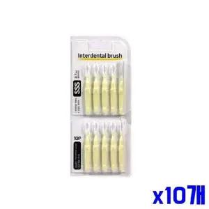 [골드스마일]bns (SM)치간칫솔 I형 10P 0.7mm 아이보리 x10개 용칫솔