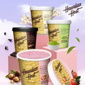 [1+1+1+2]하와이안호스트 마카다미아 파인트 아이스크림 4종 5통 골라담기 초코 딸기 말차 바닐라