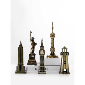 샤크팡 랜드 컬렉션 건축 피규어 현실적인 선물 CHINA 만리장성 관람차작은청동 미니어쳐