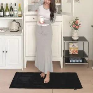 디아르 미끄럼방지 주방 욕실 발매트 극세사 러그 블랙 40x120