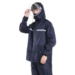 방수 고품질 낚시의류 레인코트 네이비 배달비옷 오토바이비옷 비옷 상하의세트 방수비옷