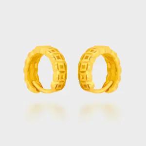 베티블루 999 순금 24k 원터치 링 써클 밸런스 여성 귀걸이 3.75g