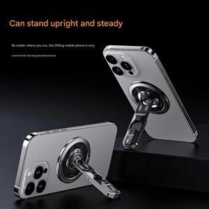 맥세이프 폰 거치대 360용 그립 ° Roration Gym 홀더 전화 킥스탠드 핑거 링 압력 완화 댐핑 힌지 디자인