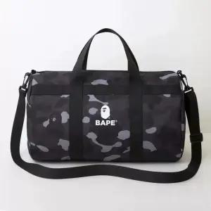 베이프 가방 블랙카모 BAPE 카모플라쥬 잡지부록 디자인 밀리터리 보스턴백