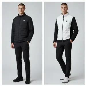 골프웨어 어메이징 남성 하이브리드 경량 기능성 골프 패딩