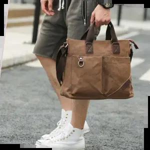 투포켓 워싱 캔버스 숄더 크로스백 남성 소지품 가