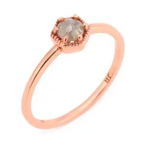 18K 민자 허니콤 그레이러프다이아 4mm 반지 RSS28382