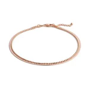 18K 2mm 스네이크 뱀줄 볼 체인 레이어드 발찌 IRA33553