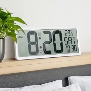 대형무선벽시계 건전지 벽걸이디지털 거실시계 무소음LED 전자인테리어