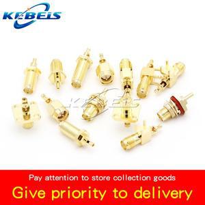 SMA 암수 플러그 너트 벌크헤드 케이블 RF 동축 커넥터 와이어 터미널 SMA-KY-KWE-1.13/SMA-J-1.5 RG1.13/R