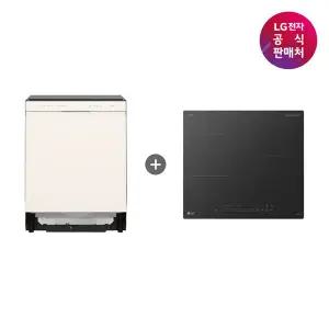LG 디오스 오브제 식기세척기 빌트인 DUE1BGLE + 전기레인지 인덕션 BEI3QEBLOE