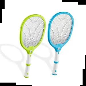 파리채 원버튼 작동 모기 제로 전기모기채 (색상랜덤)