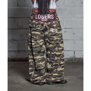 루저스클럽 바이커 카고 포켓 와이드 면팬츠 카모 1940126