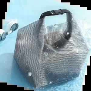 메쉬수영가방 여자 워터 파크 수영 반 투명 방수 물놀이 가방 코디