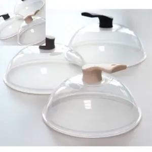 무챠 식탁뚜껑 커버형식 뚜껑손잡이형 투명덮개 위생보호 돔푸드커버 뚜껑만3종세트