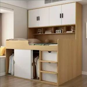 2층 침대 벙커 옷장 어른 싱글 복층 계단 높은 형 원룸 올인원